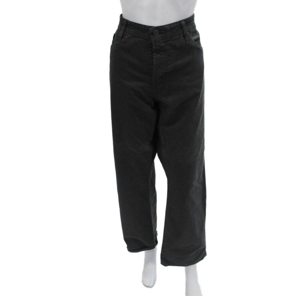 AG Adriano Goldschmied Mens DarkGray Button Cotton 90s Pants Size 38